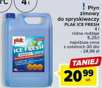 Carrefour Płyn zimowy do spryskiwaczy PLAK ICE FRESH 4 L oferta