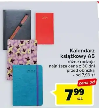 Carrefour Kalendarz książkowy A5 oferta