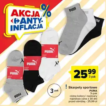 Carrefour Skarpety sportowe PUMA oferta