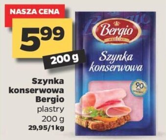Netto Szynka konserwowa Bergio 200g oferta