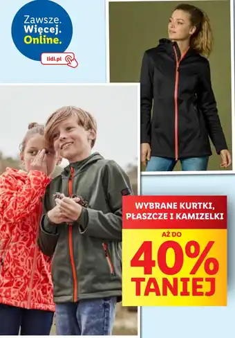 Lidl WYBRANE KURTKI, PŁASZCZE I KAMIZELKI oferta