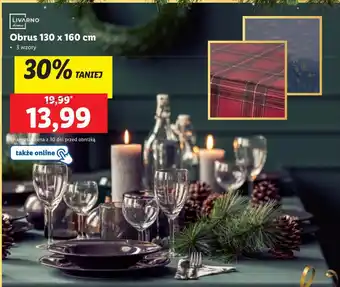 Lidl LIVARNO home Obrus 130 x 160 cm oferta
