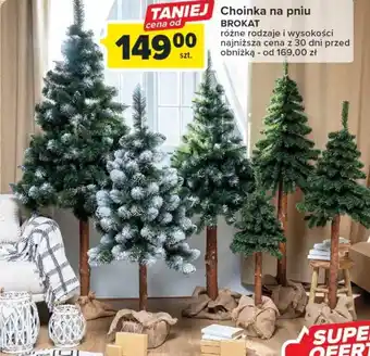 Carrefour Choinka na pniu BROKAT oferta