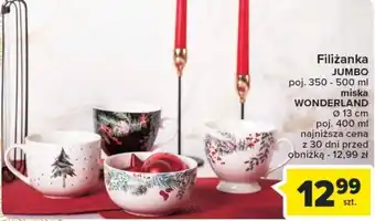Carrefour Filiżanka JUMBO / miska WONDERLAND oferta