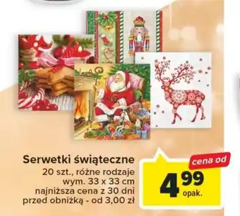 Carrefour Serwetki świąteczne 20 szt. oferta
