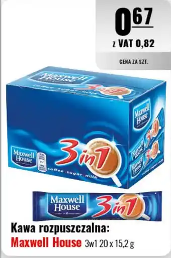 Eurocash Kawa rozpuszczalna: Maxwell House oferta