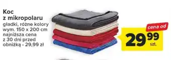 Carrefour Koc z mikropolaru 150 x 200 cm oferta