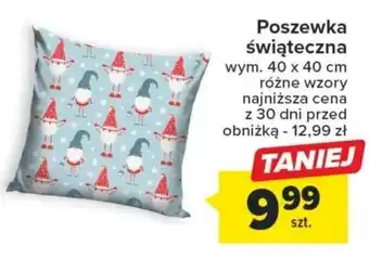 Carrefour Poszewka świąteczna 40 x 40 cm oferta