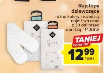 Carrefour Rajstopy dziewczęce oferta