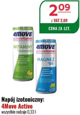 Eurocash Napój izotoniczny: 4Move Active 0,33 L oferta