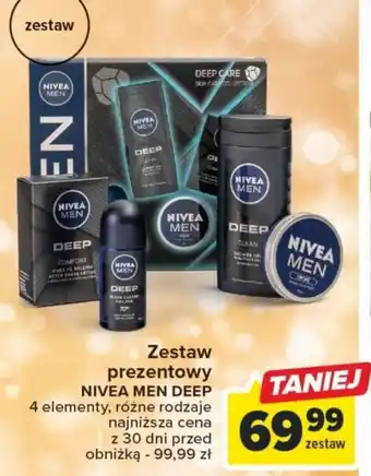 Carrefour Zestaw prezentowy NIVEA MEN DEEP oferta