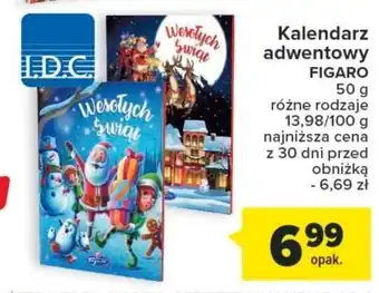 Kalendarz adwentowy FIGARO 50 g