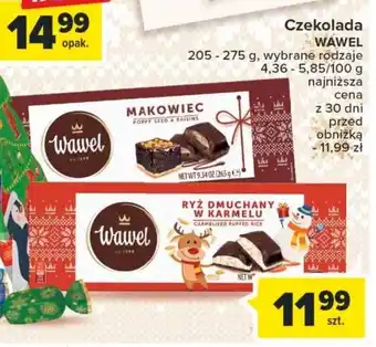 Carrefour Czekolada WAWEL 205-275 g oferta