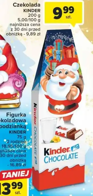 Carrefour Czekolada KINDER 200 g oferta