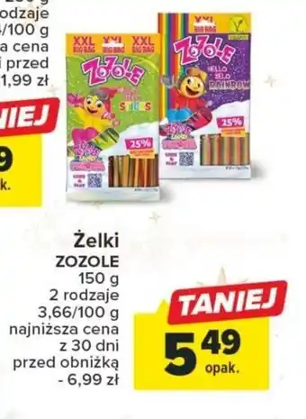 Carrefour Żelki ZOZOLE 150 g oferta