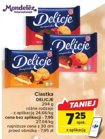 Carrefour Ciastka DELICJE 294 g oferta