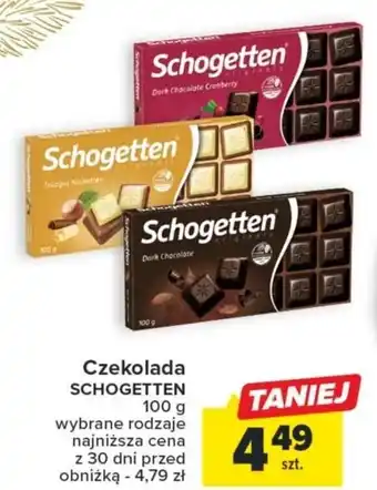 Carrefour Czekolada SCHOGETTEN 100 g oferta
