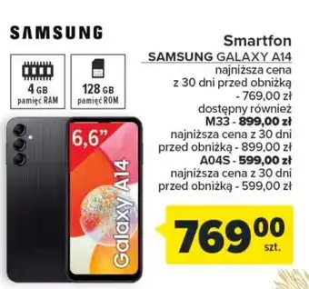 Carrefour Smartfon SAMSUNG Galaxy A14 oferta