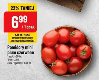 Polomarket Pomidory mini plum czerwone 250 g oferta
