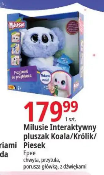 E.Leclerc Milusie Interaktywny pluszak Koala Królik Piesek Epee oferta