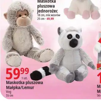 E.Leclerc Maskotka pluszowa Małpka/Lemur Vog 55 cm oferta