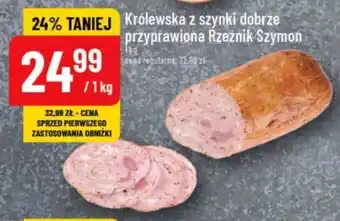 Polomarket Królewska z szynki dobrze przyprawiona Rzeźnik Szymon 1 kg oferta
