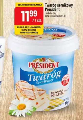 Polomarket Twaróg sernikowy Président Lactalis, 1 kg oferta