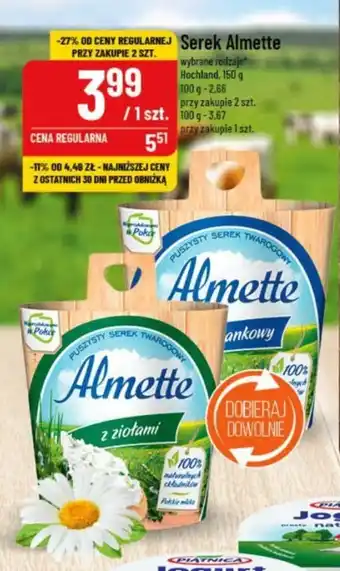 Polomarket Serek Almette Hochland, 150 g oferta