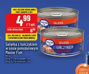 Polomarket Sałatka z tuńczykiem w sosie pomidorowym Master Fish 160g oferta