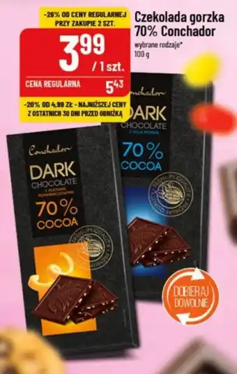 Polomarket Czekolada gorzka 70% Conchador 100g oferta