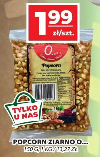 Top Market POPCORN ZIARNO O... 150 G oferta