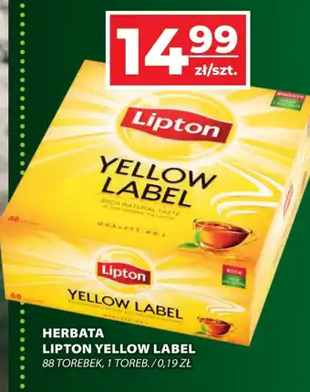 Top Market HERBATA LIPTON YELLOW LABEL 88 torebek oferta