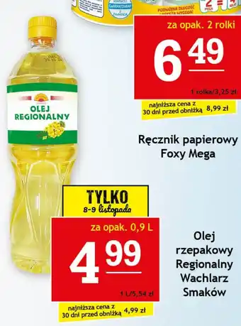 Gram Market Olej rzepakowy Regionalny Wachlarz Smaków 0,9 L oferta