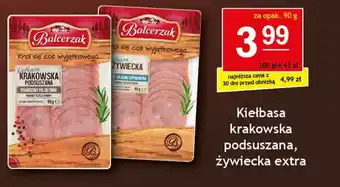 Gram Market Kiełbasa krakowska podsuszana, żywiecka extra 90 g oferta