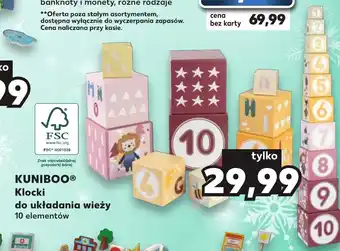 Kaufland KUNIBOO Klocki do układania wieży 10 elementów oferta