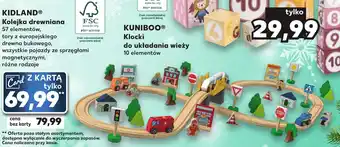 Kaufland KIDLAND Kolejka drewniana 57 elementów oferta