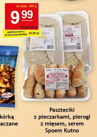 Gram Market Paszteciki z pieczarkami, pierogi z mięsem, serem Spoem Kutno 400 g oferta