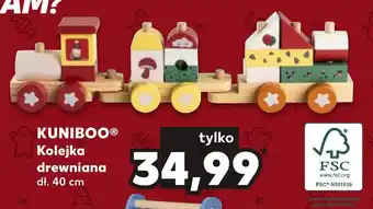 Kaufland KUNIBOO Kolejka drewniana oferta