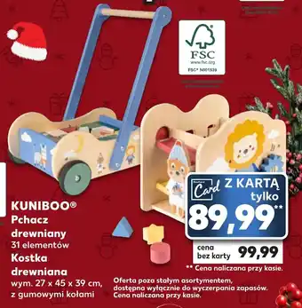 Kaufland KUNIBOO Pchacz drewniany / kostka drewniana oferta