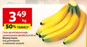 Auchan Banany luzem 1 kg oferta