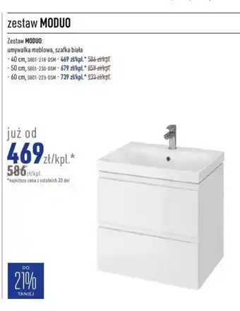 Cersanit Szafka z umywalką oferta