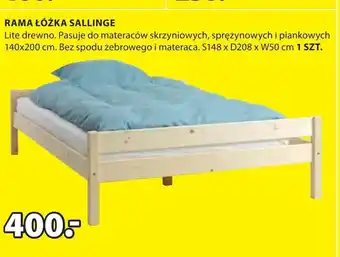 JYSK Rama łóżka oferta