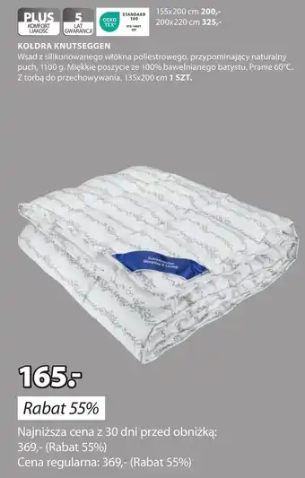 JYSK Kołdra oferta