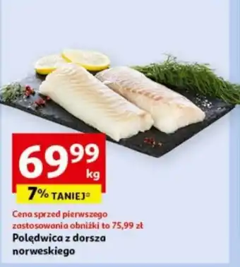 Auchan Polędwica z dorsza norweskiego 1 kg oferta