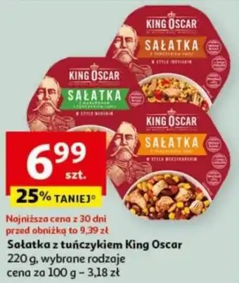 Auchan Sałatka z tuńczykiem King Oscar 220 g oferta