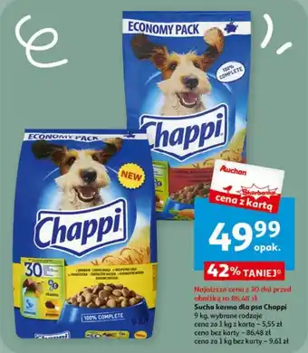 Auchan Sucha karma dla psa Chappi 9 kg oferta