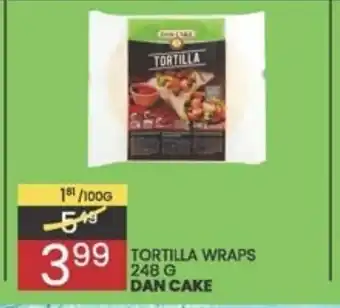 Wafelek Tortilla wraps 248g oferta