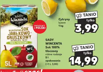 Kaufland SADY WINCENTA Sok 100% 5l oferta