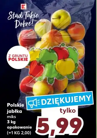 Kaufland Polskie jabłka 3kg oferta