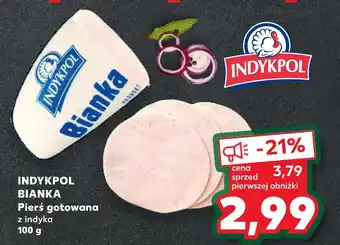 Kaufland INDYKPOL BIANKA Pierś gotowana 100g oferta